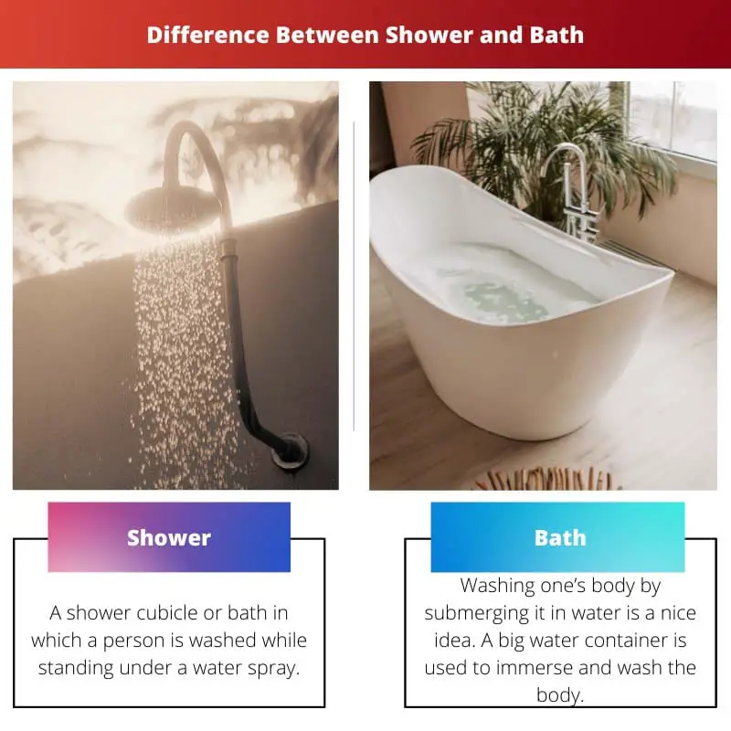 Difference Between Shower and Bath