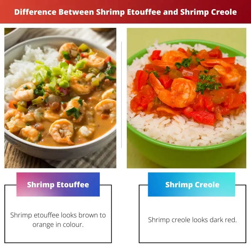 Difference Between Shrimp Etouffee and Shrimp Creole