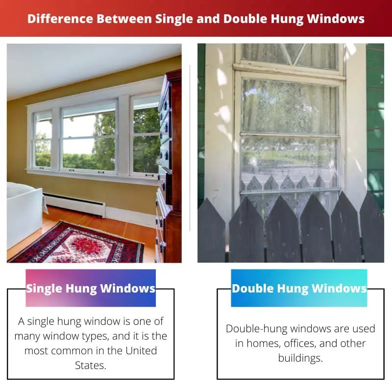 Difference Between Single and Double Hung Windows
