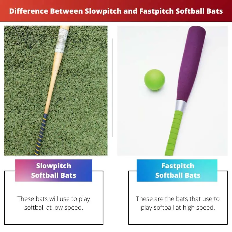 Difference Between Slowpitch and Fastpitch Softball Bats