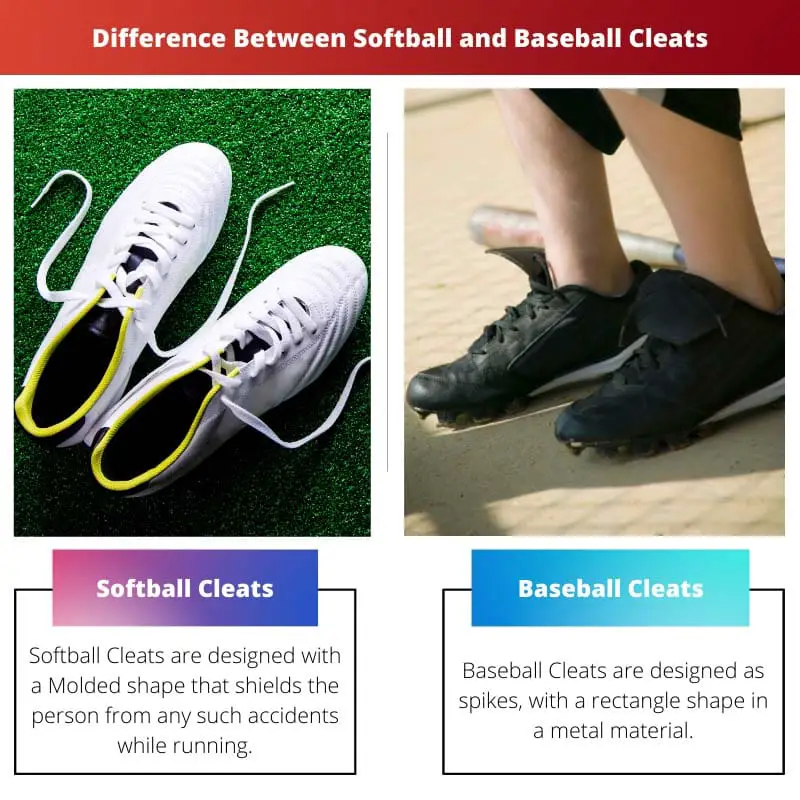 Difference Between Softball and Baseball Cleats