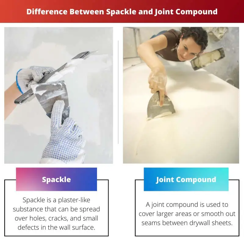 Difference Between Spackle and Joint Compound