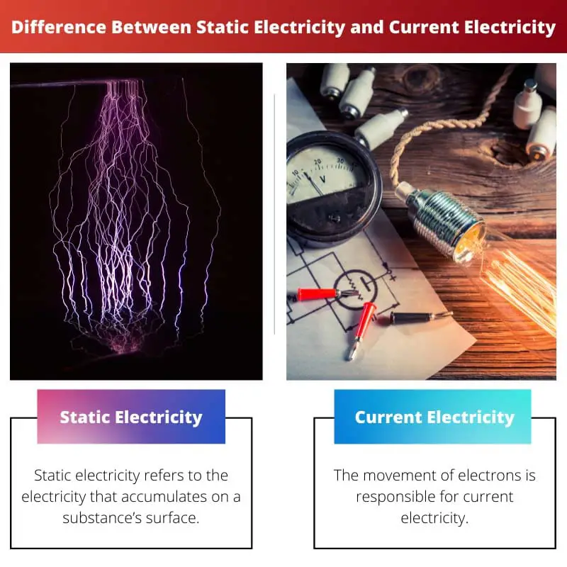 Difference Between Static Electricity and Current Electricity