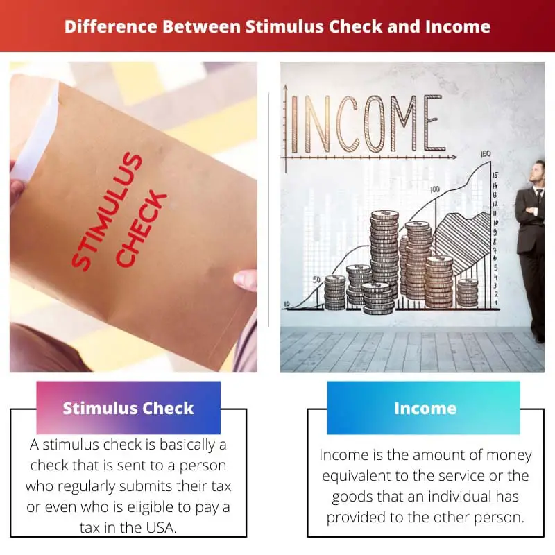 Difference Between Stimulus Check and Income