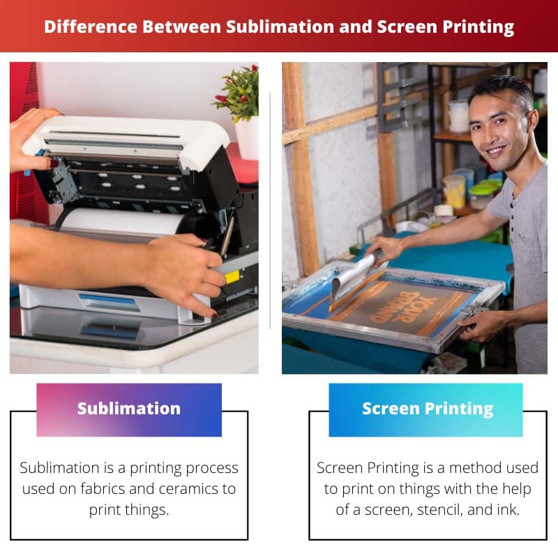 Difference Between Sublimation and Screen Printing