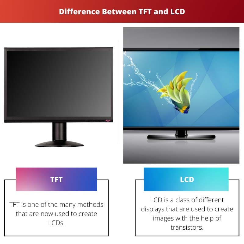 Difference Between TFT and LCD