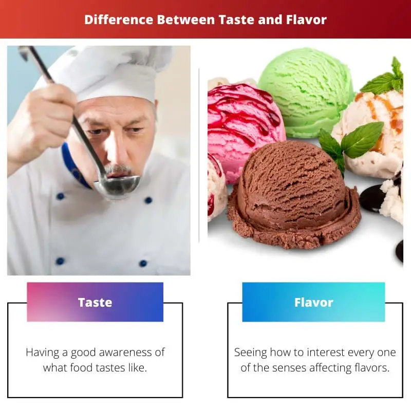 Difference Between Taste and Flavor