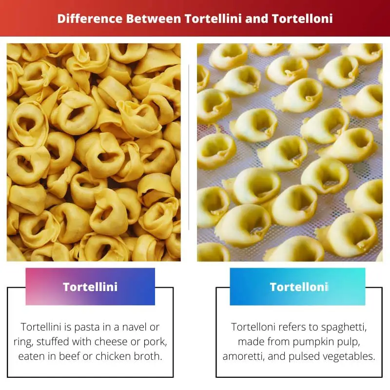 Difference Between Tortellini and Tortelloni