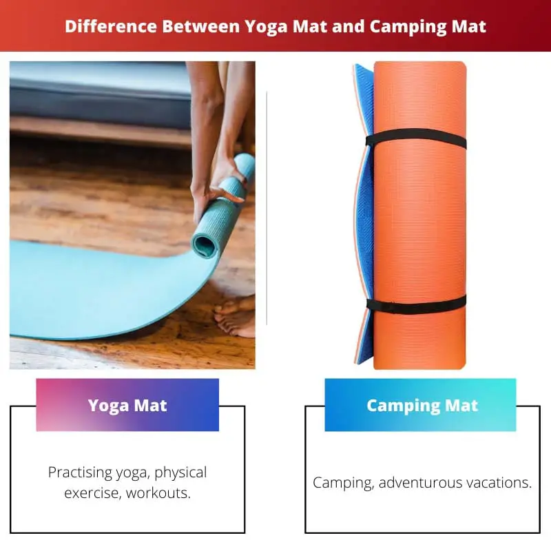 Difference Between Yoga Mat and Camping Mat