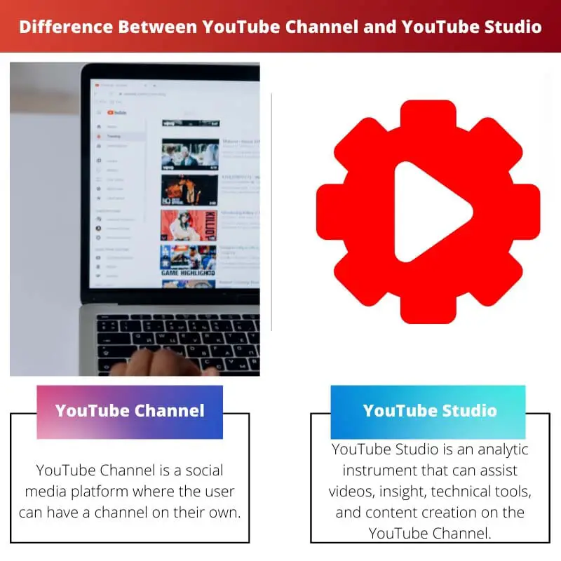 Difference Between YouTube Channel and YouTube Studio