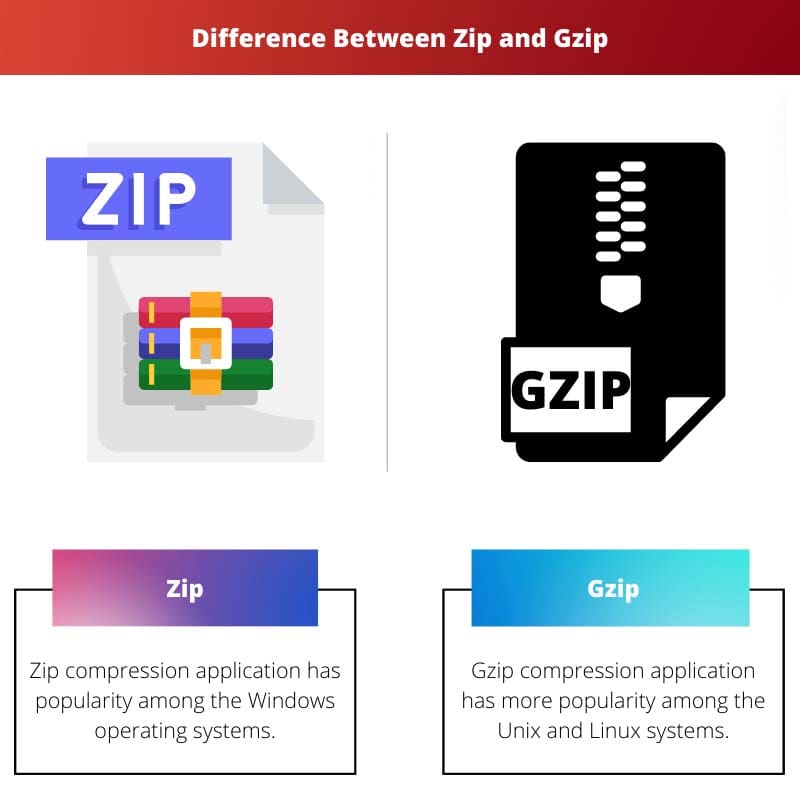 Difference Between Zip and Gzip