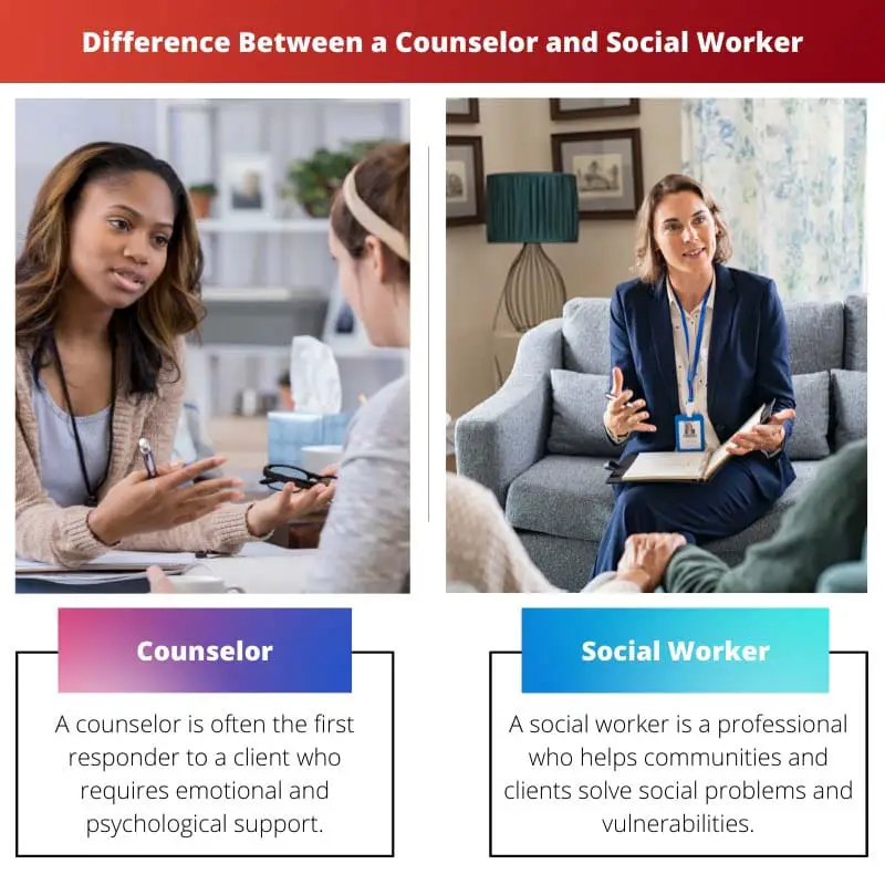Difference Between a Counselor and Social Worker