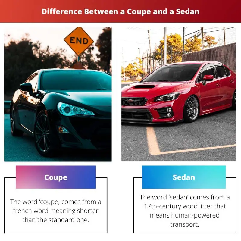 Difference Between a Coupe and a Sedan