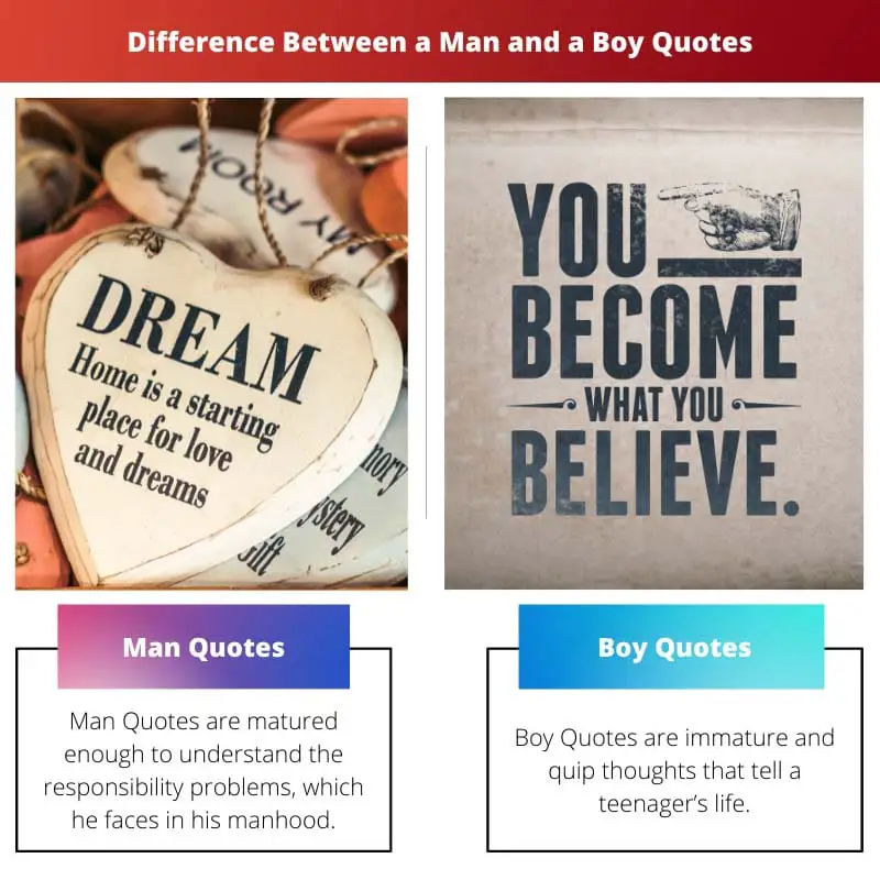 Difference Between a Man and a Boy Quotes