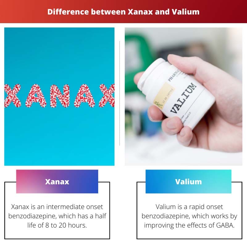 Difference between Xanax and Valium