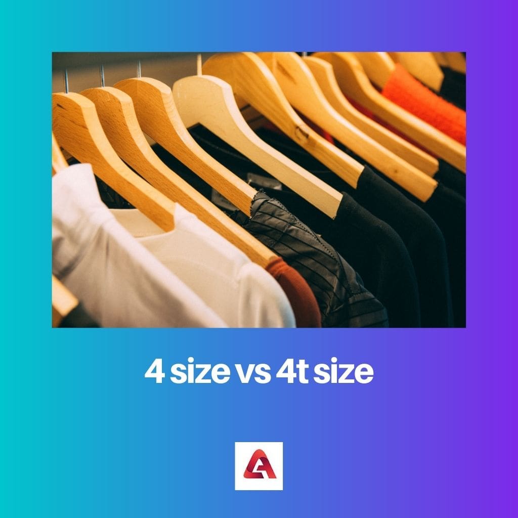 4 size vs 4t size