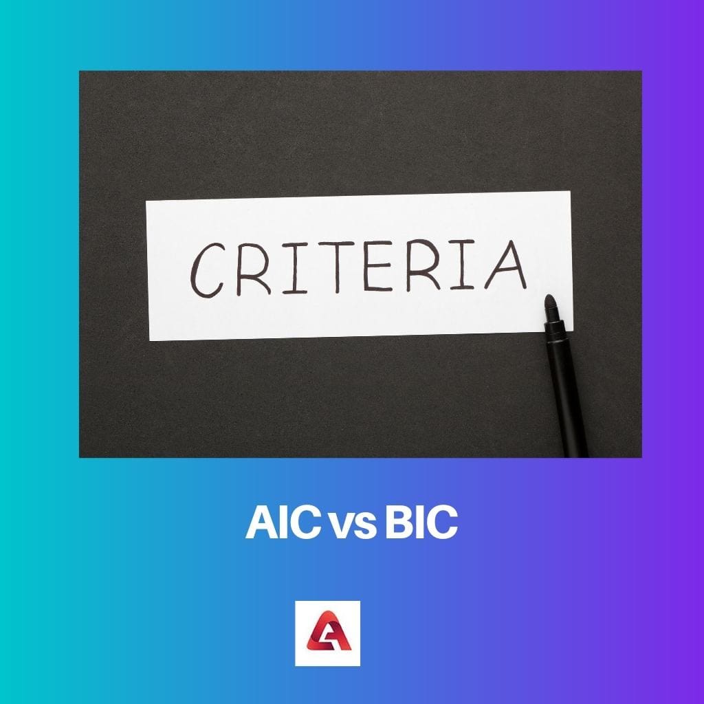 AIC vs BIC