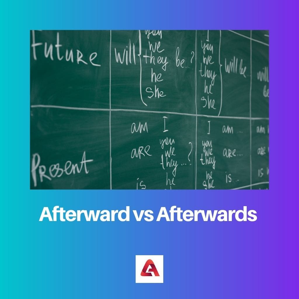 Afterward vs Afterwards