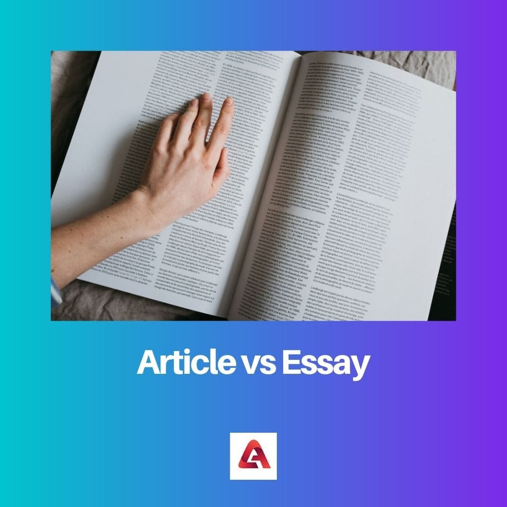 Article vs Essay
