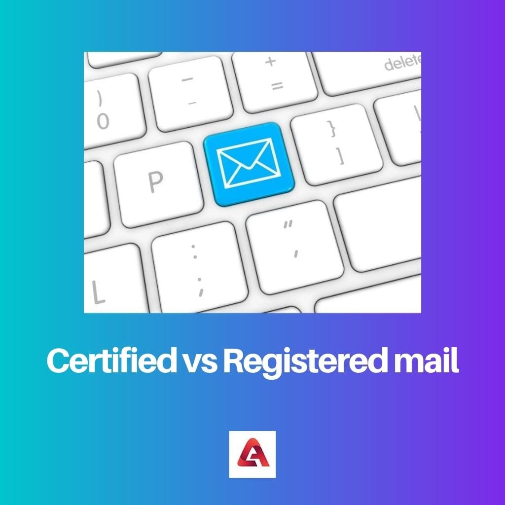 Certified vs Registered mail