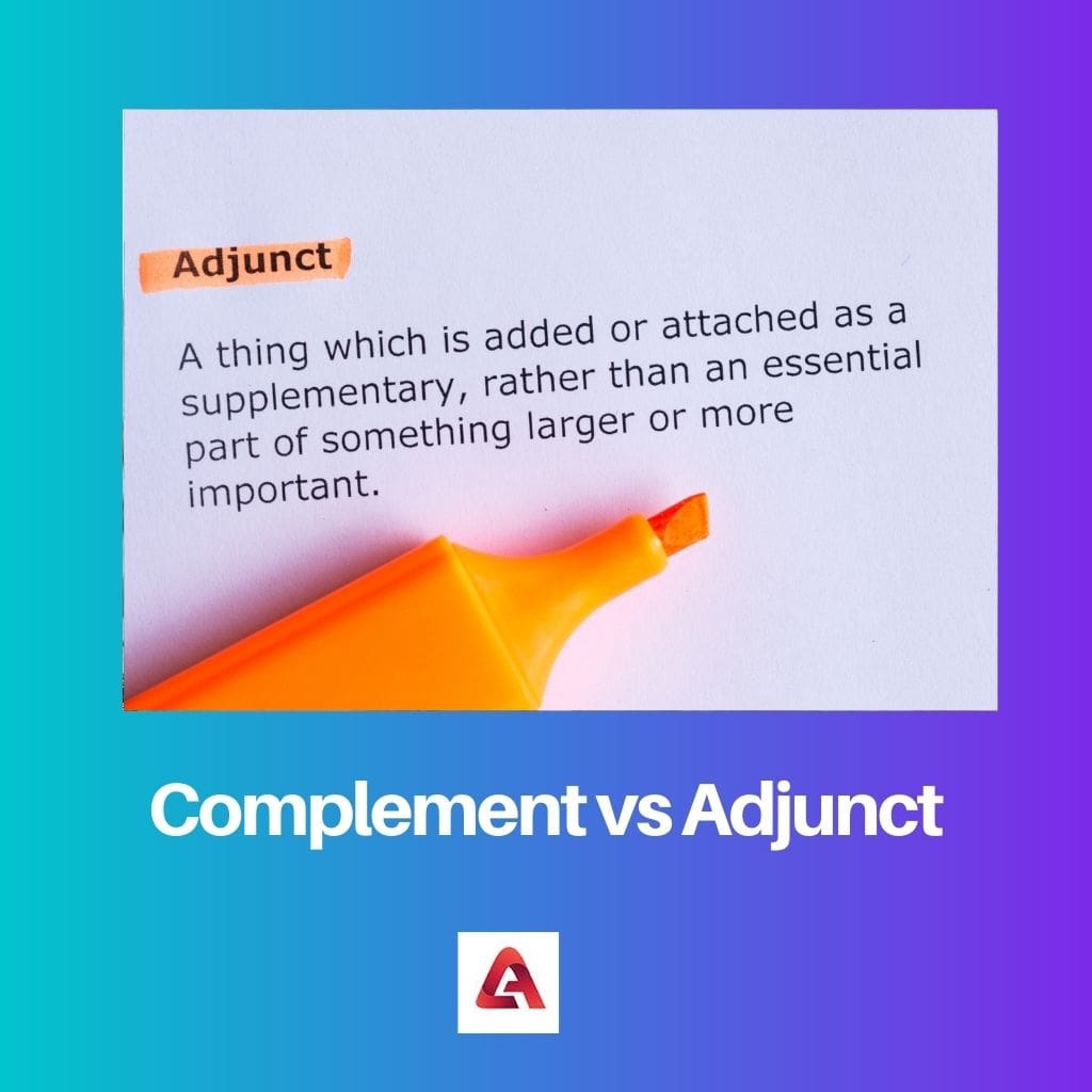 Complement vs Adjunct