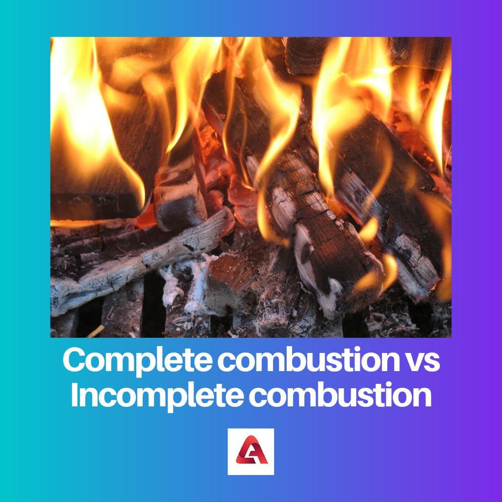 Complete combustion vs Incomplete combustion