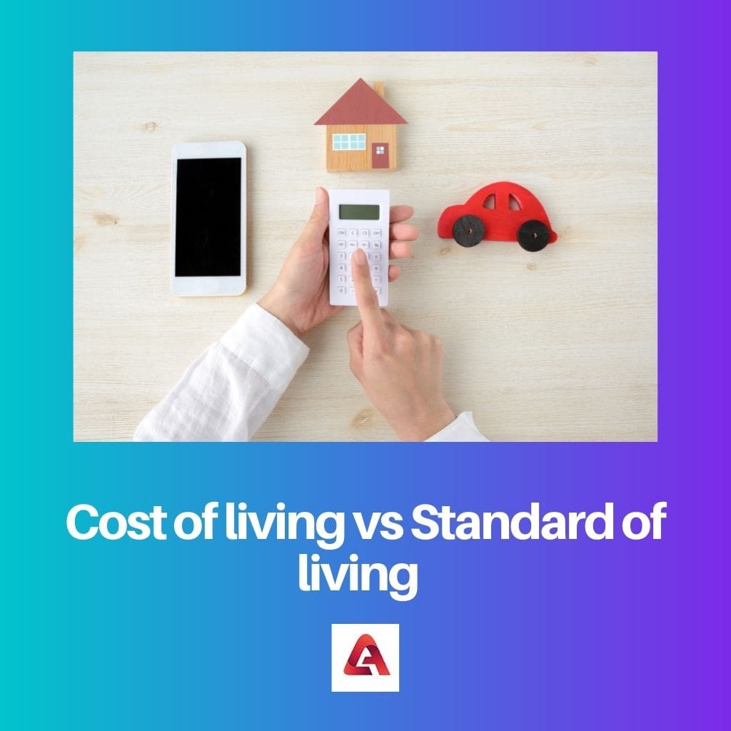 Cost of living vs Standard of living