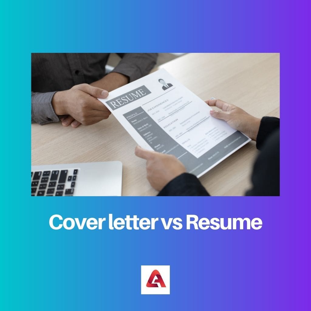 Cover letter vs Resume