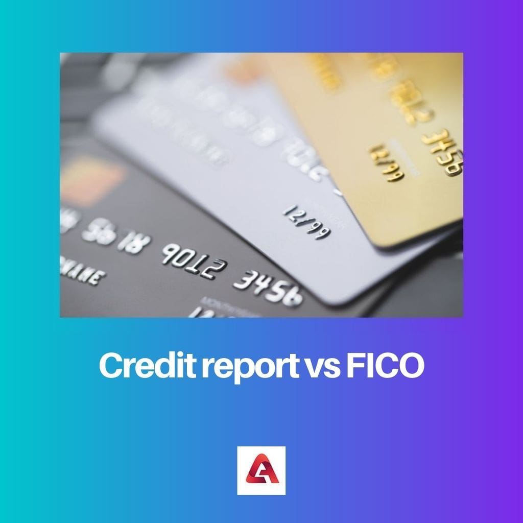 Credit report vs FICO 1
