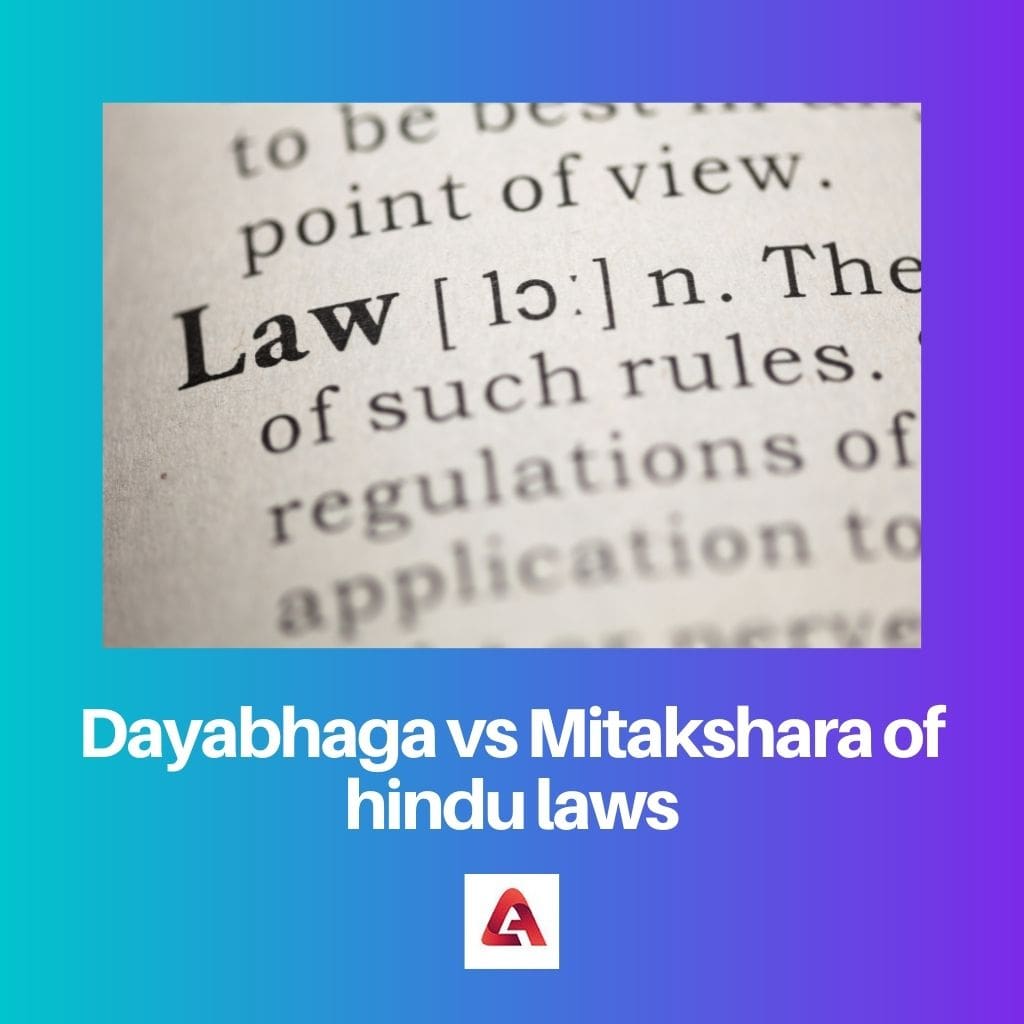 Dayabhaga vs Mitakshara of hindu laws