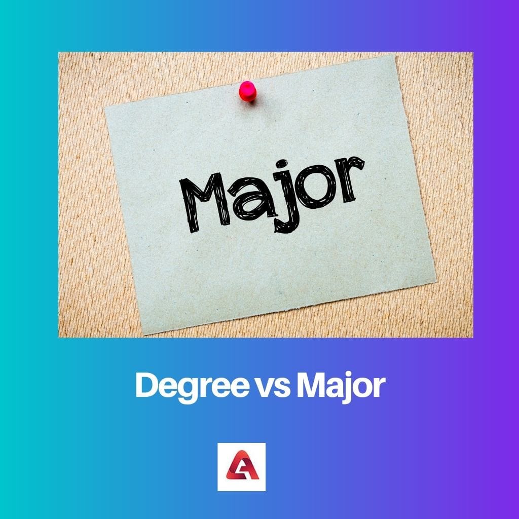 Degree vs Major