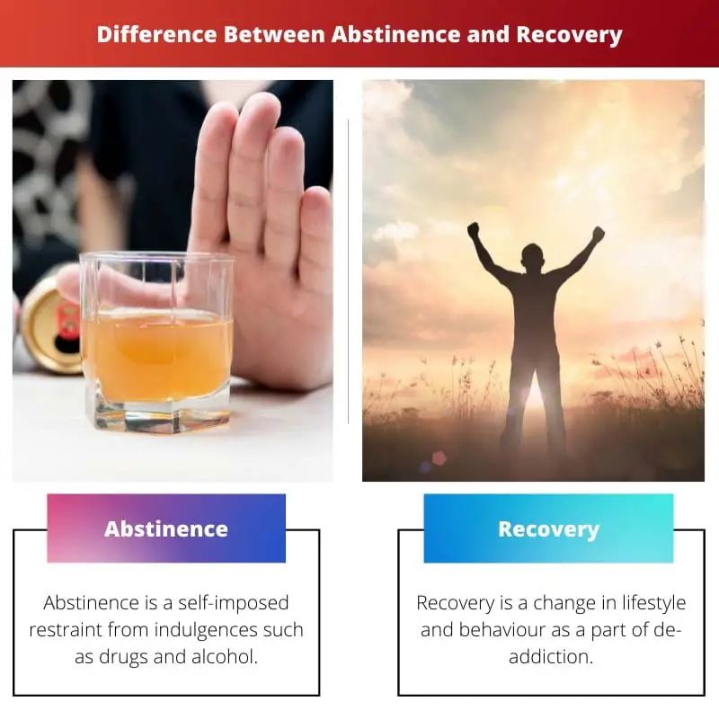 Difference Between Abstinence and Recovery