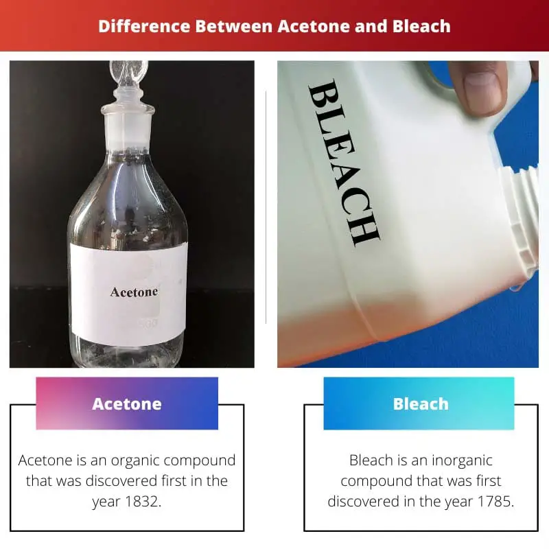 Difference Between Acetone and Bleach