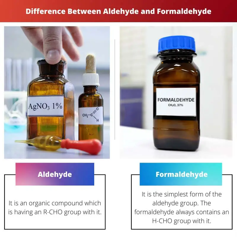 Difference Between Aldehyde and Formaldehyde