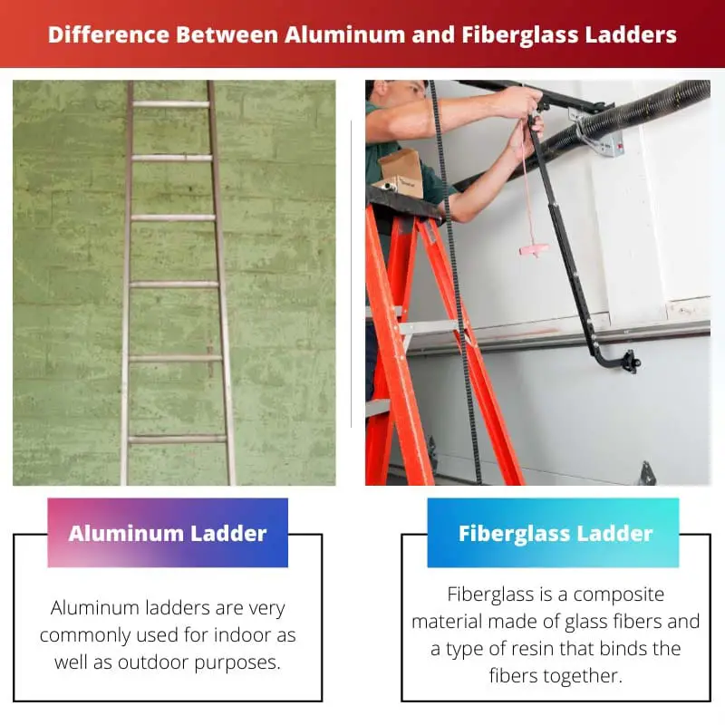 Difference Between Aluminum and Fiberglass Ladders