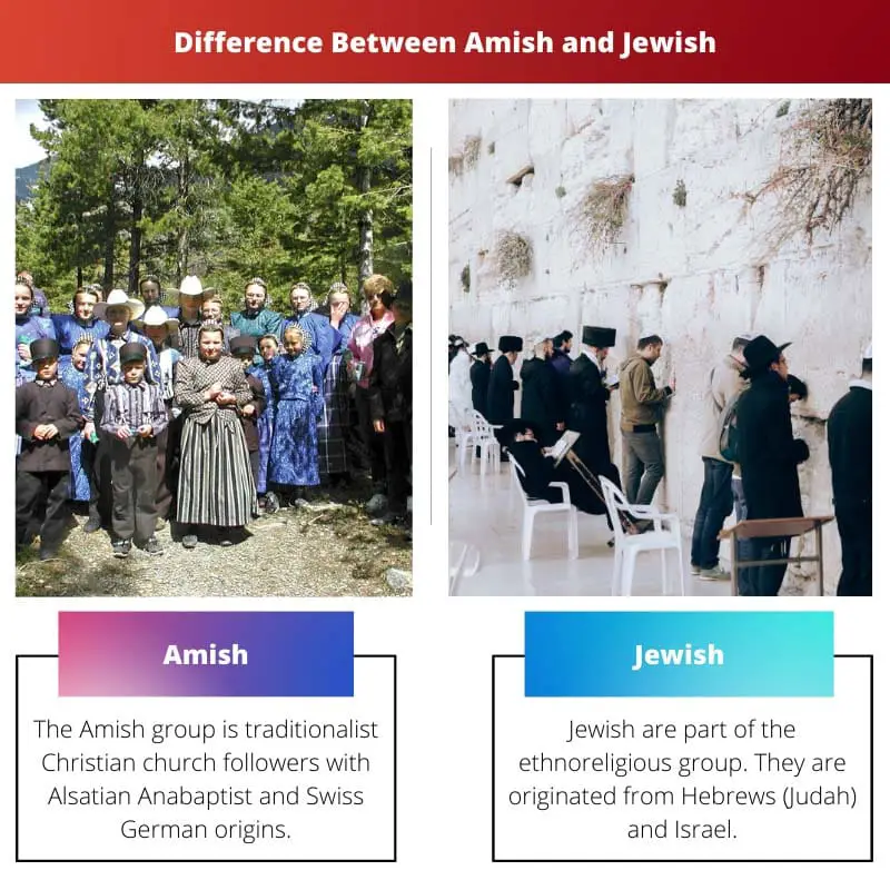 Difference Between Amish and Jewish