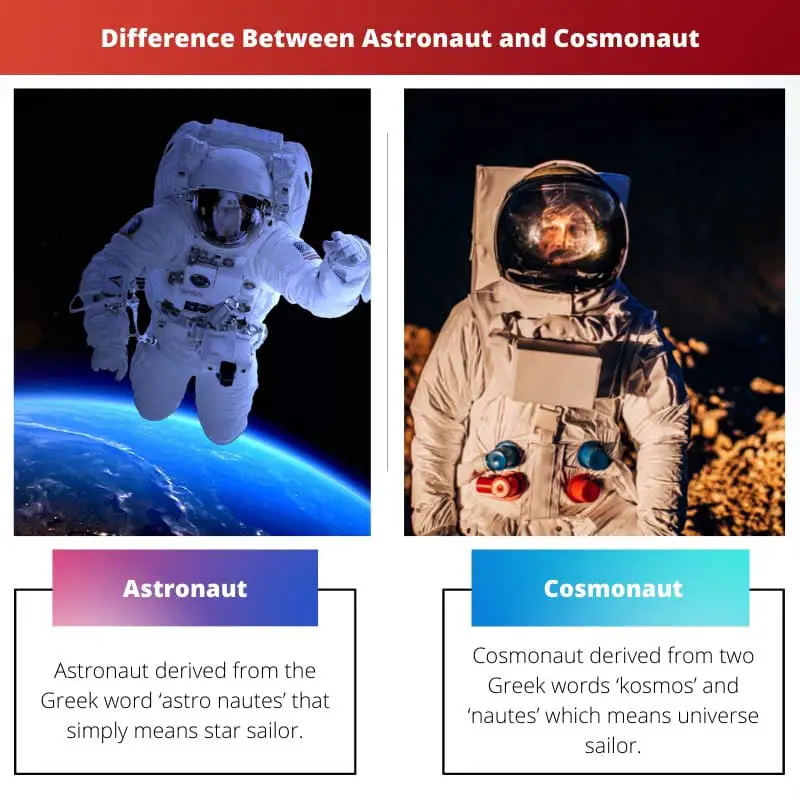 Difference Between Astronaut and Cosmonaut