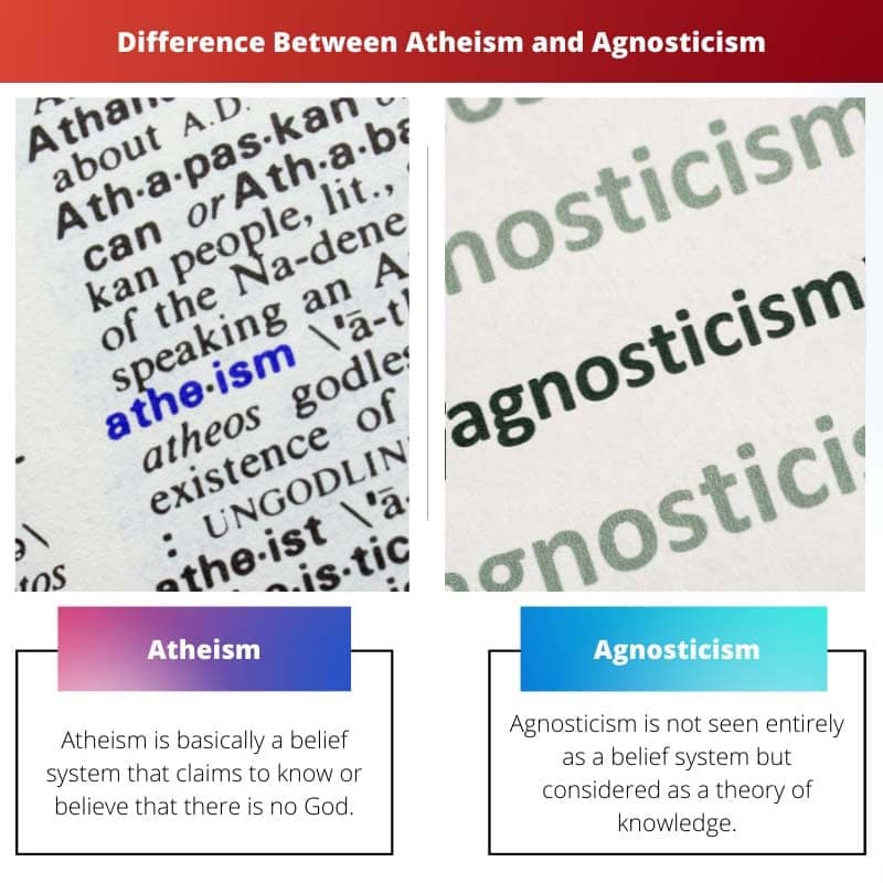 Atheism Vs Agnosticism: Difference And Comparison