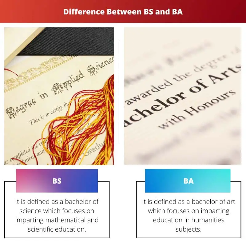 Difference Between BS and BA
