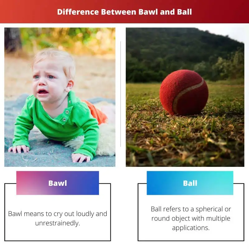 Difference Between Bawl and Ball