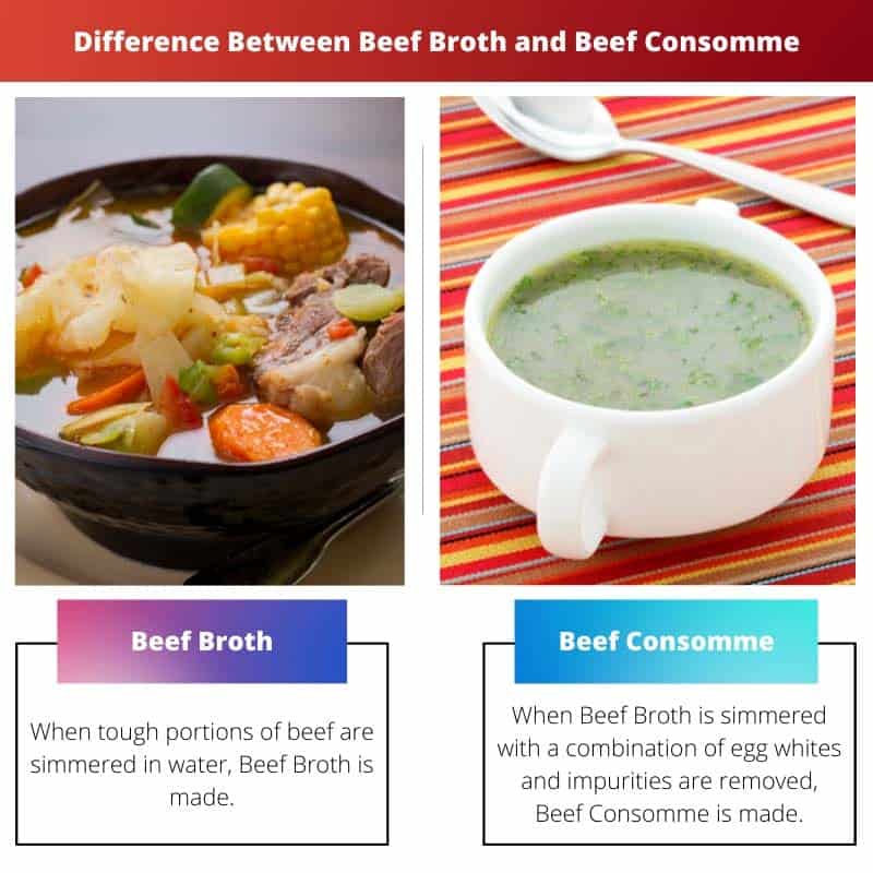 Bouillon De Bœuf Vs Consommé De Bœuf : Différence Et Comparaison