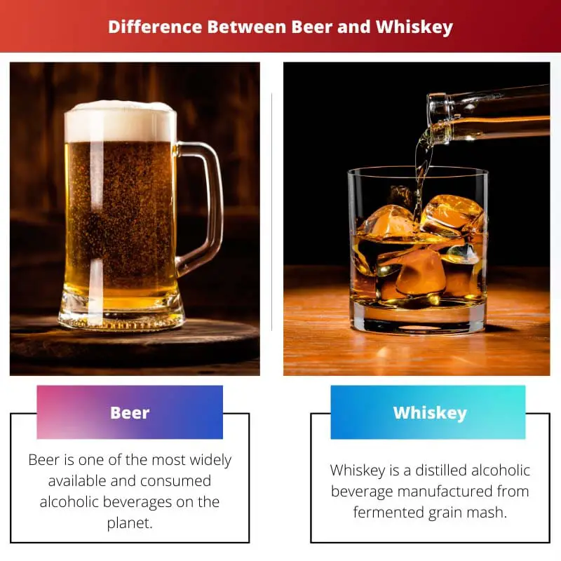 Difference Between Beer and Whiskey