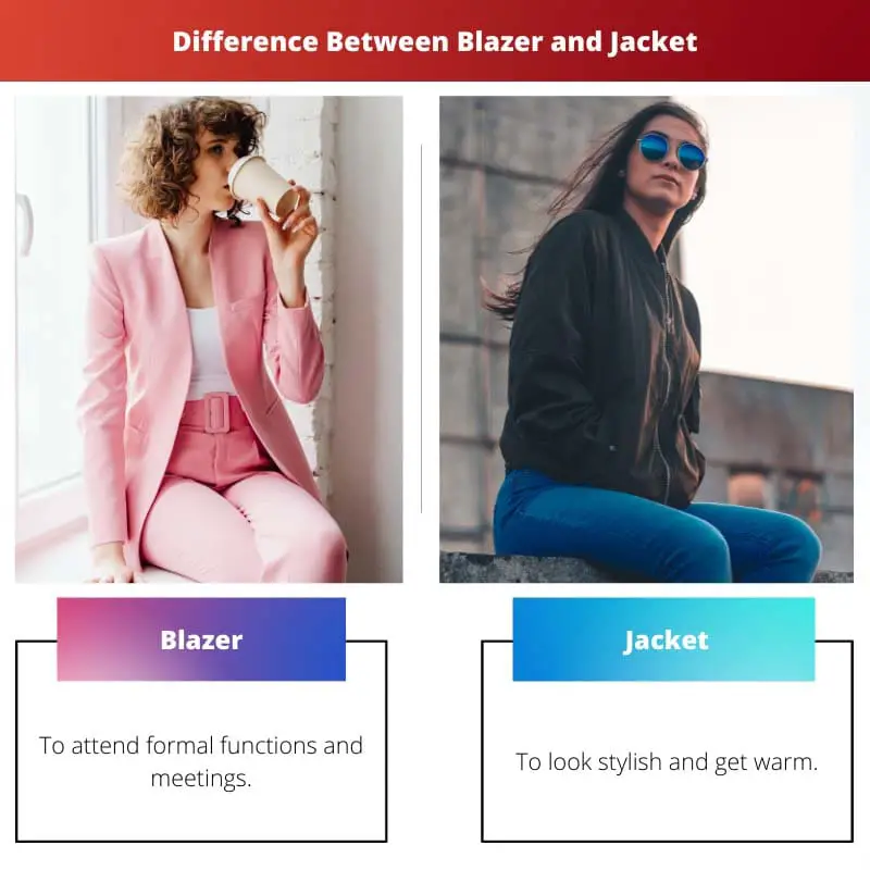 Difference Between Blazer and Jacket