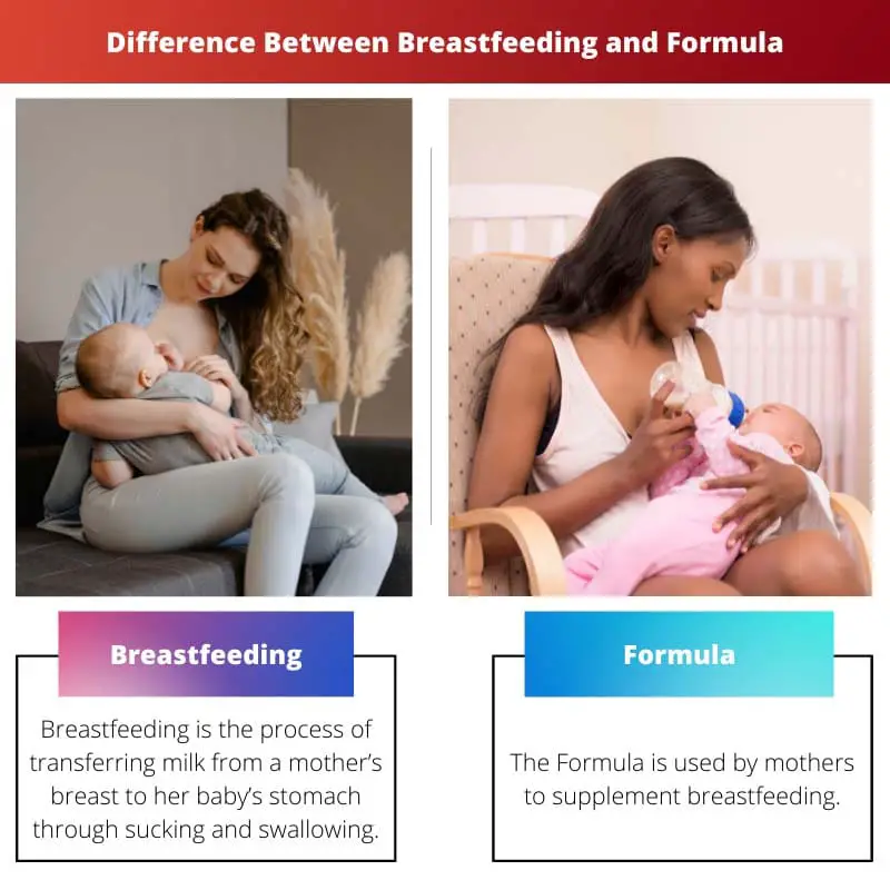 Difference Between Breastfeeding and Formula