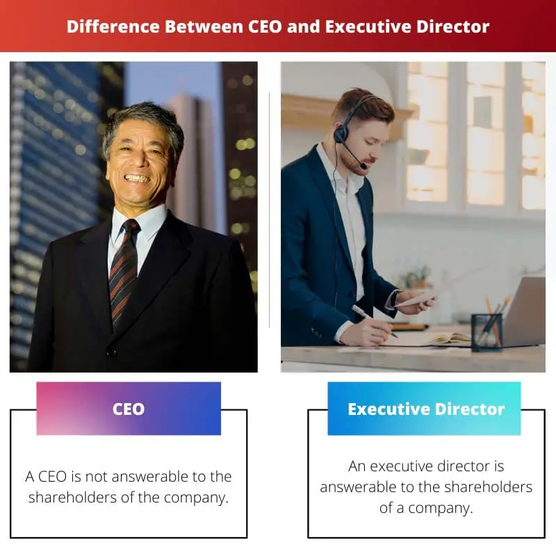 Difference Between CEO and Executive Director