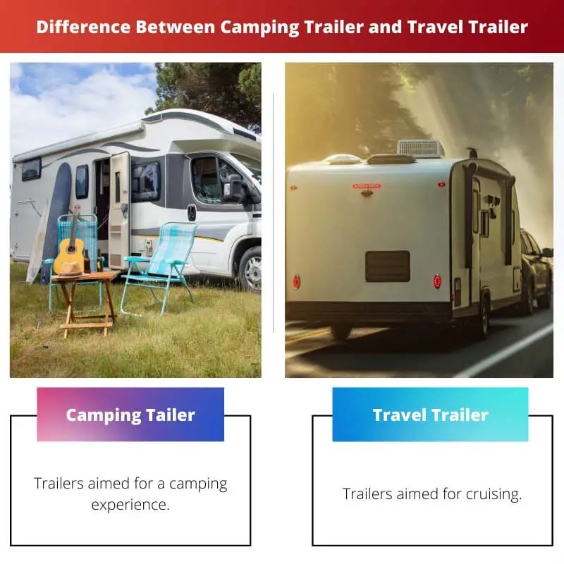 Difference Between Camping Trailer and Travel Trailer