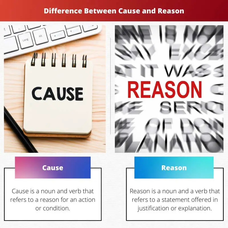 Difference Between Cause and Reason