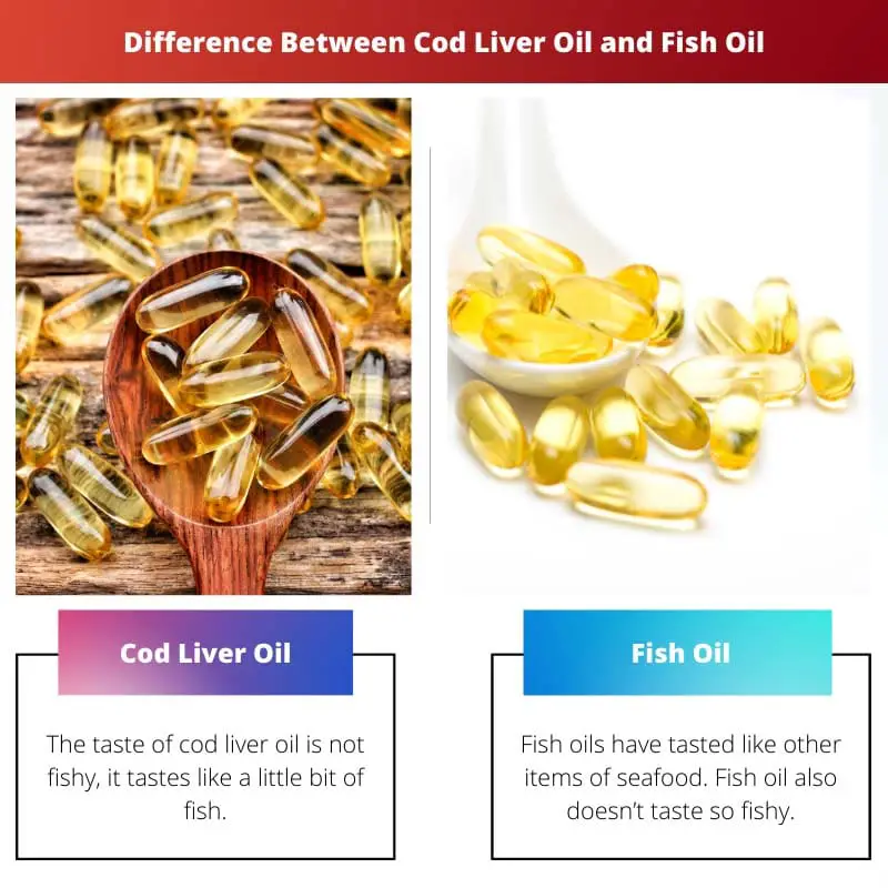 Difference Between Cod Liver Oil and Fish Oil