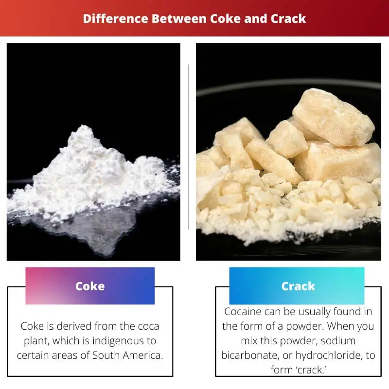 Difference Between Coke and Crack