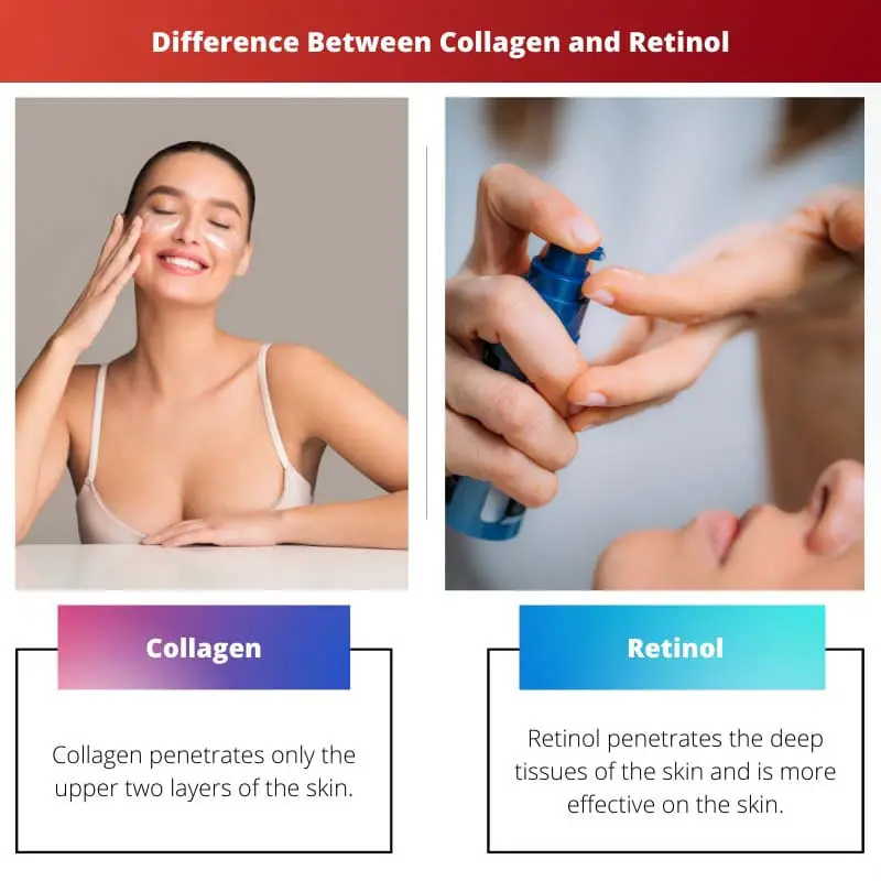 Difference Between Collagen and Retinol